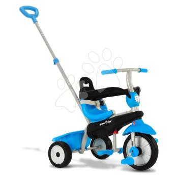 Tricikli tolókarral Lollipop Blue smarTrike lengéscsillapítóval és szabadonfutó kerékkel kék 10 hó-tól kép