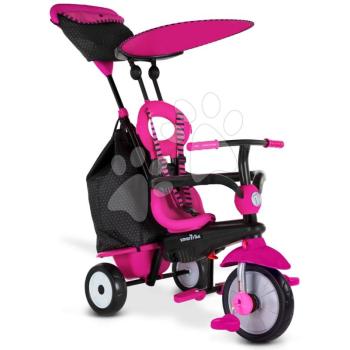 Tricikli Vanilla Plus Pink Classic smarTrike TouchSteering vezérlés gumikerekek lengéscsillapító 2 táska 10 hó-tól kép