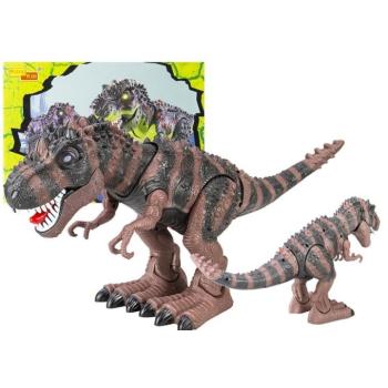 Tyrannosaurus Rex elemmel működő barna dinoszaurusz kép