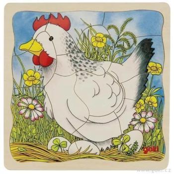Tyúkocska - fejlesztő, rétegzett puzzle kép