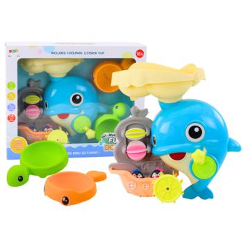 Úszószett vízi játék delfin kék kép