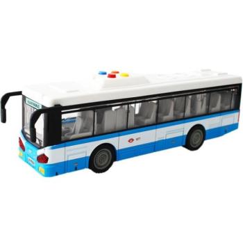 Városi lendkerekes busz világítással és hanggal - kék kép