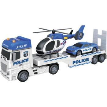 VÁROSI SZOLGÁLATI AUTÓ - 1:12 Rendőrségi traktor helikopterrel és autóval kép