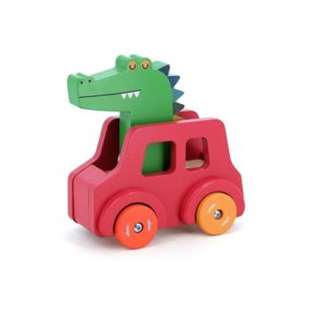 Vilac Fa autó duda Krokodil kép