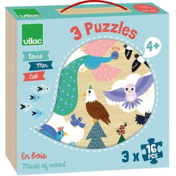 Vilac Fa puzzle Tengeri szárazföldi levegő