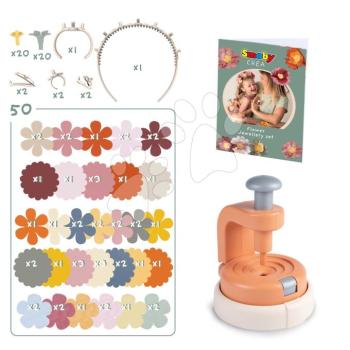 Virágüzlet saját készítésű virágékszerekkel Crea Flower Jewelry Set Smoby textil szirmokkal és bizsuval 100 kiegészítő kép