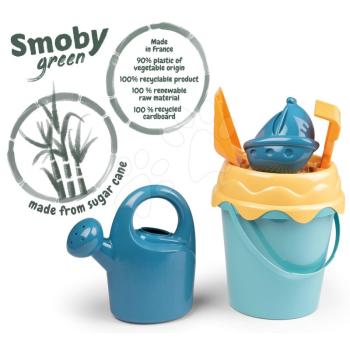 Vödör szett Cukornádból BIO Green Smoby vegetable origin 100% újrahasznosítható kép