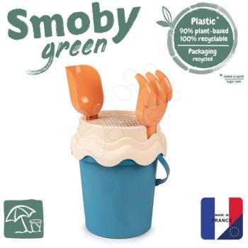 Vödör szett cukornádból Bio Sugar Cane Bucket Smoby 4 részes - Smoby Green kollekcióból 100% újrahasznosítható 18 hó kép
