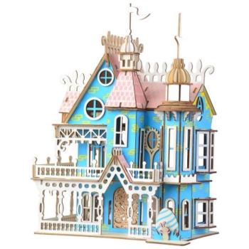 Woodcraft Fa 3D puzzle Fairytale Villa kép