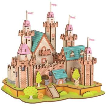 Woodcraft fa 3D puzzle kastély a paradicsomban kép