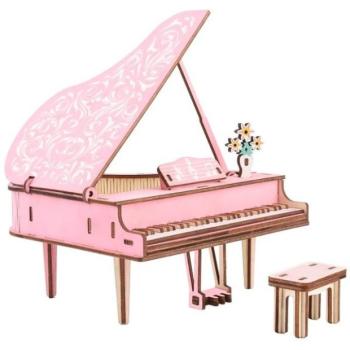 Woodcraft Fa 3D puzzle Piano kép