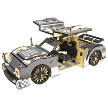 Woodcraft Fa 3D puzzle Sportautó kép