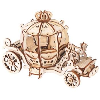 Woodcraft Fa 3D puzzle Tündérkocsi kép
