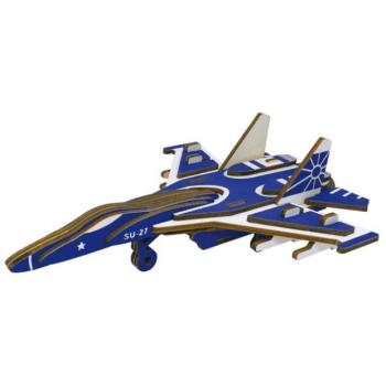 Woodcraft Wooden 3D puzzle SU27 vadászrepülőgép kép
