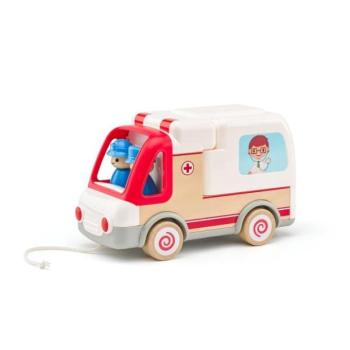 Woody Auto mentőautó hangokkal és fénnyel kép