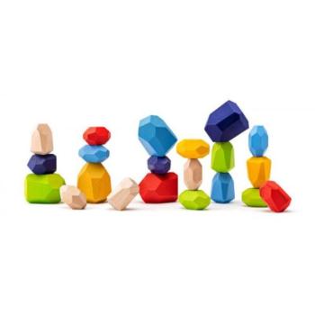 Woody Balance játék revWooden stones´´, 21 db kép