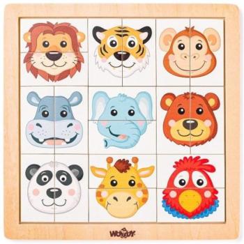 Woody Jigsaw Puzzle Állatfejek - egzotikus kép