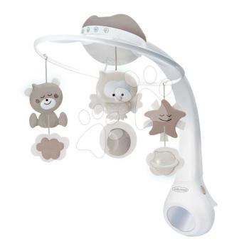 Zenélő kiságyforgó 3in1 Projector Musical Mobile Ecru Infantino vetítővel és éjszakai fénnyel barna 0 hó-tól kép