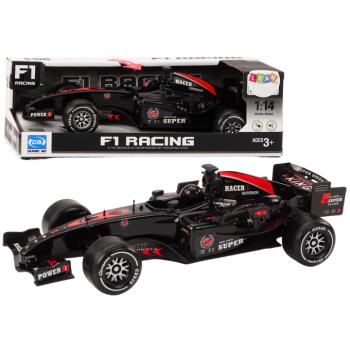 1:14 F1-es sportversenyautó fekete meghajtással, hangokkal kép