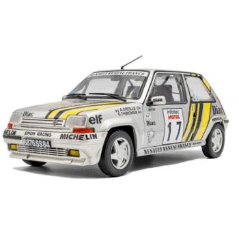 1:18 RENAULT 5 GT TURBO MK2 EZÜST #17 A.OREILLE T kép