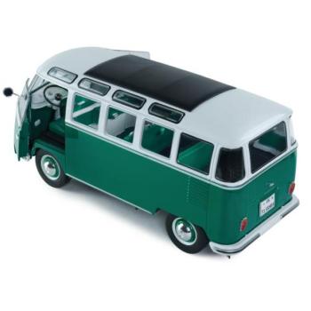 1:18 VOLKSWAGEN T1 SAMBA ZÖLD / FEHÉR 1962 - SOLIDO kép