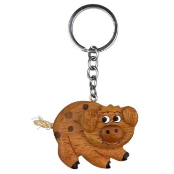2Kids Toys Fa kulcstartó nagy malac kép