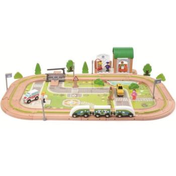 2Kids Toys Vonatpálya Falu 110 darab kép