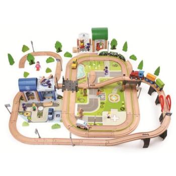 2Kids Toys Vonatpálya Város és Falu 200 darab kép
