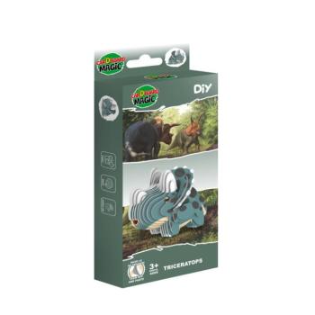 3D papírszobrászat – Triceratops - csomagolássérült kép