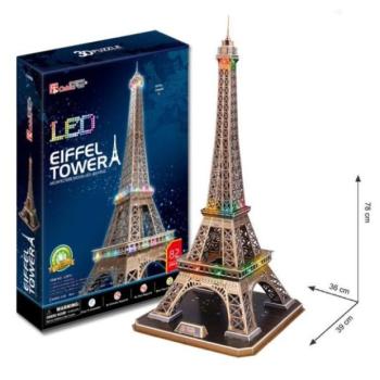 3D puzzle Eiffel-torony / jég - 82 darab kép