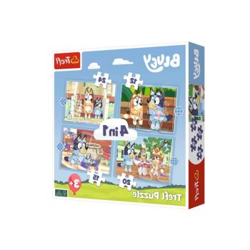 4 az 1-ben Puzzle Bluey és az ő világa Trefl 34637