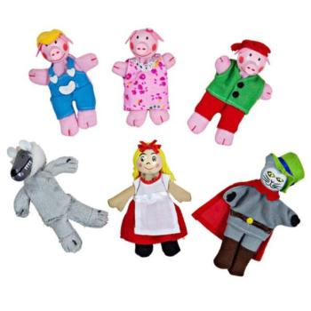 A Bigjigs Toys Finger mesefigurákat báboz kép