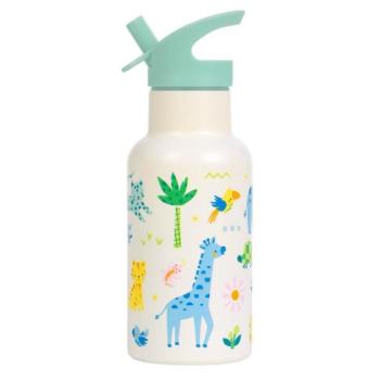 A Little Lovely Company - rozsdamentes acél ivópalack, 350 ml - dzsungel kép