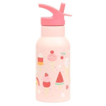 A Little Lovely Company - rozsdamentes acél ivópalack, 350 ml - fagylalt
