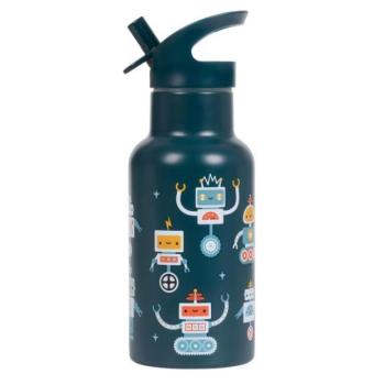 A Little Lovely Company - rozsdamentes acél ivópalack, 350 ml - robotok kép