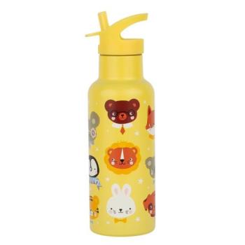 A Little Lovely Company - rozsdamentes acél ivópalack, 500 ml - állati barátok kép
