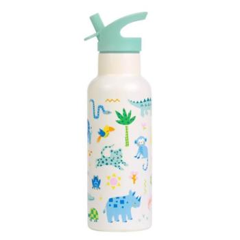 A Little Lovely Company - rozsdamentes acél ivópalack, 500 ml - dzsungel kép