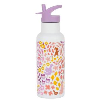 A Little Lovely Company - rozsdamentes acél ivópalack, 500 ml - virágoskert kép