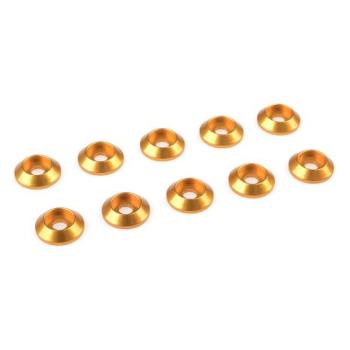 Alátét félig. fej M3 / 10mm alumínium arany (10) kép