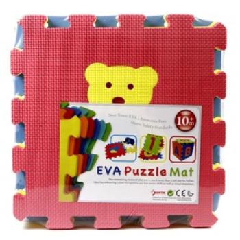 Állatok 10 darabos habszivacs szőnyeg puzzle kép