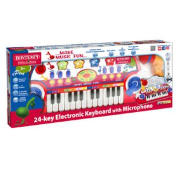 Szintetizátor, 24 billentyű, mikrofonnal
