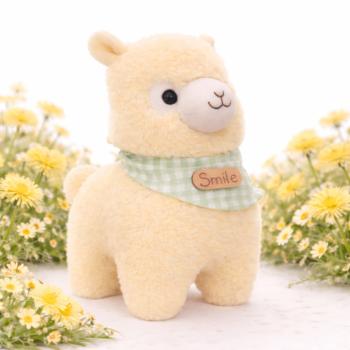 Alpacasso sárga plüss alpaka – puha, ölelhető alpaka játék gyerekeknek és ajándéknak (BBJ) kép