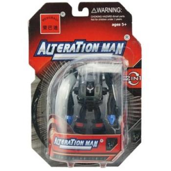 Alakváltó robot - 10 cm, fekete kép