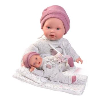 Antonio Juan 11115 KIKA - valósághű baba hangokkal és puha kendővel - 27 cm kép