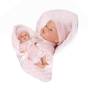 Antonio Juan 14365 BIMBA - pislogó baba baba hangokkal és puha textil testtel 37cm kép