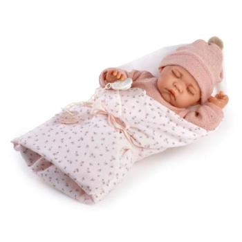 Antonio Juan 33018 LUNA – alvó élethű baba baba puha textil testtel 42 cm kép