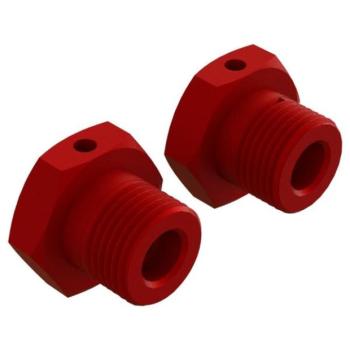 Arrma kerékagy 17mm alumínium piros (2)