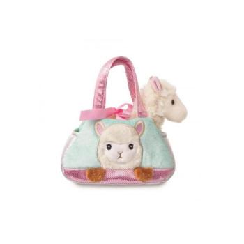 Aurora: Peek-a-Boo alpaka plüss táskában 20 cm-es kép