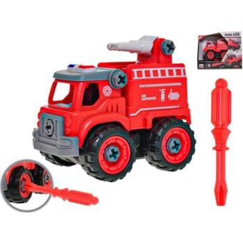 Autó tűzoltók csavarozó 12 cm-es vízsugárral, szabadonfutó. kép