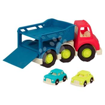 Autószállító teherautó Car Carrier Happy Cruisers B-Toys 6 kisautóval 12 hó-tól kép